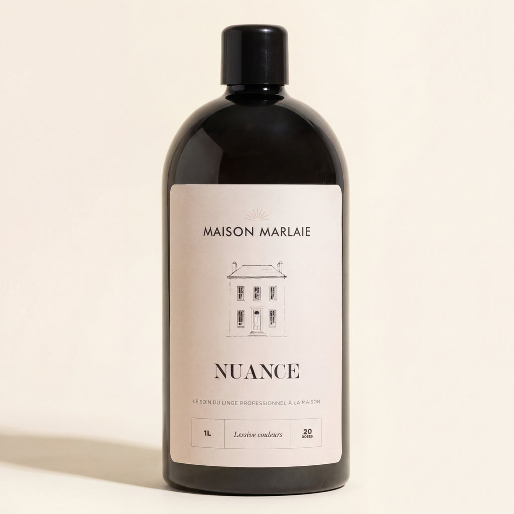 Maison Marlaie NUANCE — Lessive liquide premium linge couleur, flacon 1 L