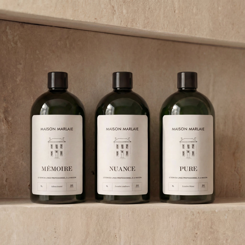 Maison Marlaie Coffret L'Essentiel — PURE, NUANCE et MÉMOIRE, 3 flacons 1 L