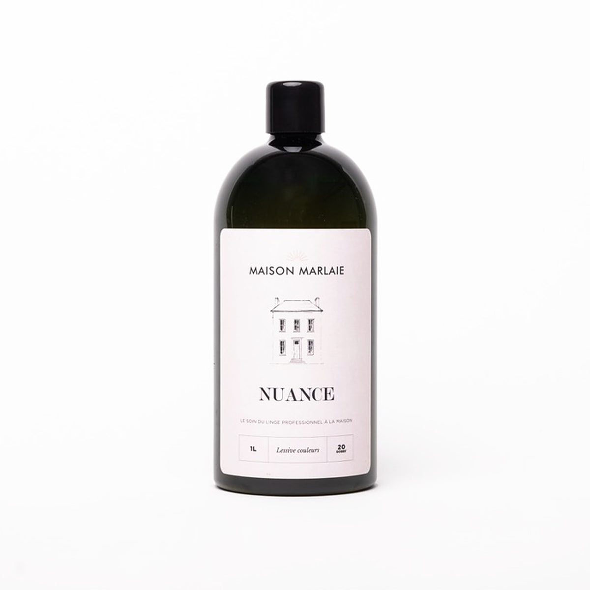 Lessive NUANCE Maison Marlaie, flacon 1 L sur fond blanc
