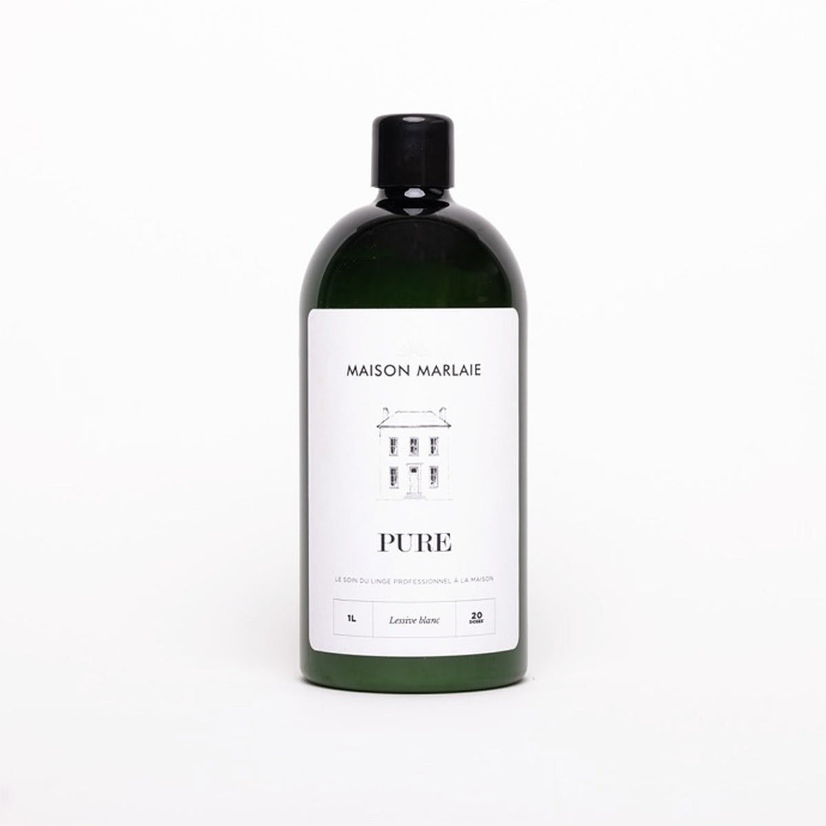 Lessive PURE Maison Marlaie, flacon 1 L sur fond blanc